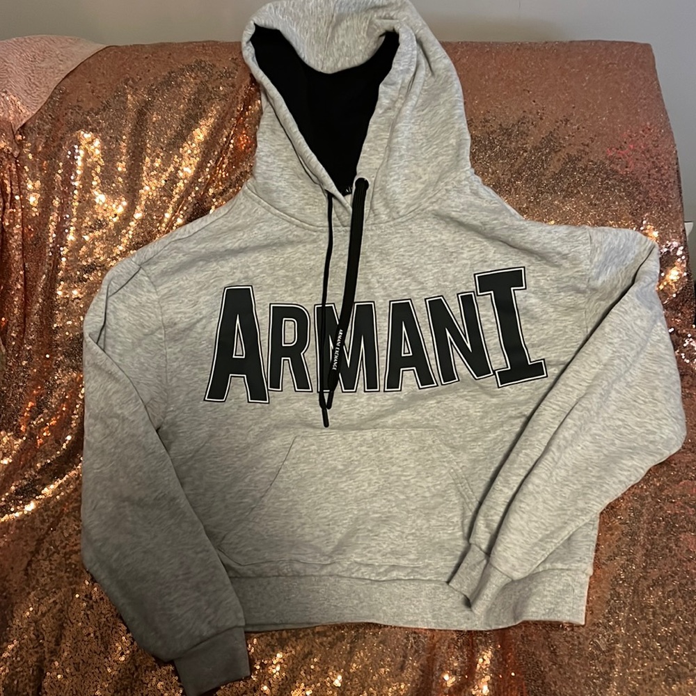 Authentic ARMANI EXCHANGE pullover gray hoodie